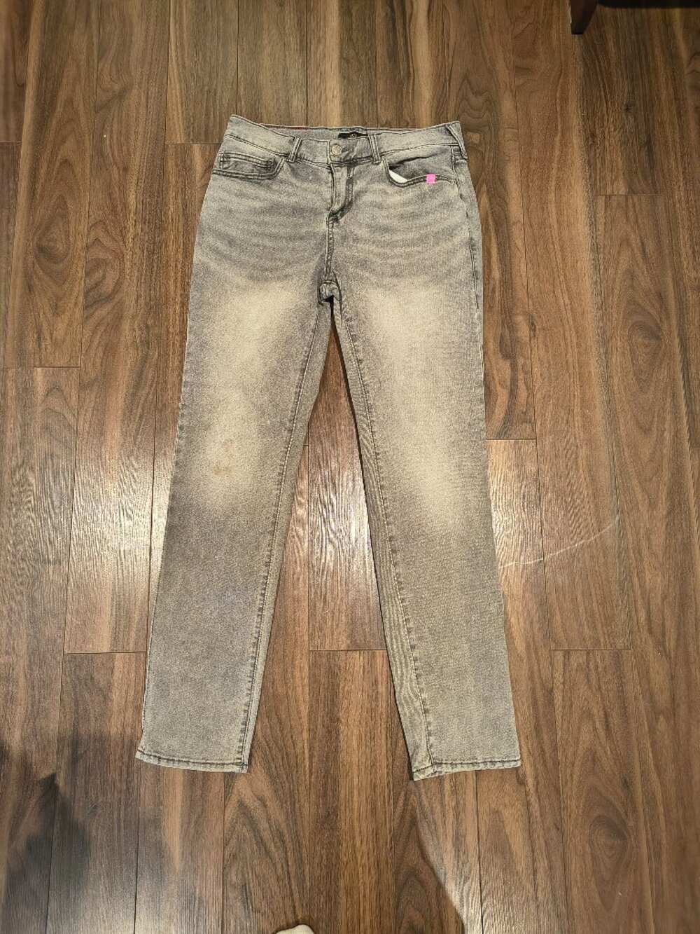 True Religion Geno Relaxed Slim Jeans Size 30 Light Gray Wash Stretch Denim Men